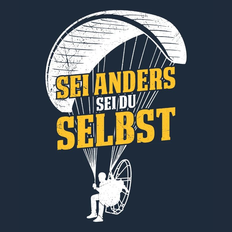 Gleitschirm SEI ANDERS SEI DU SELBST Lustiges