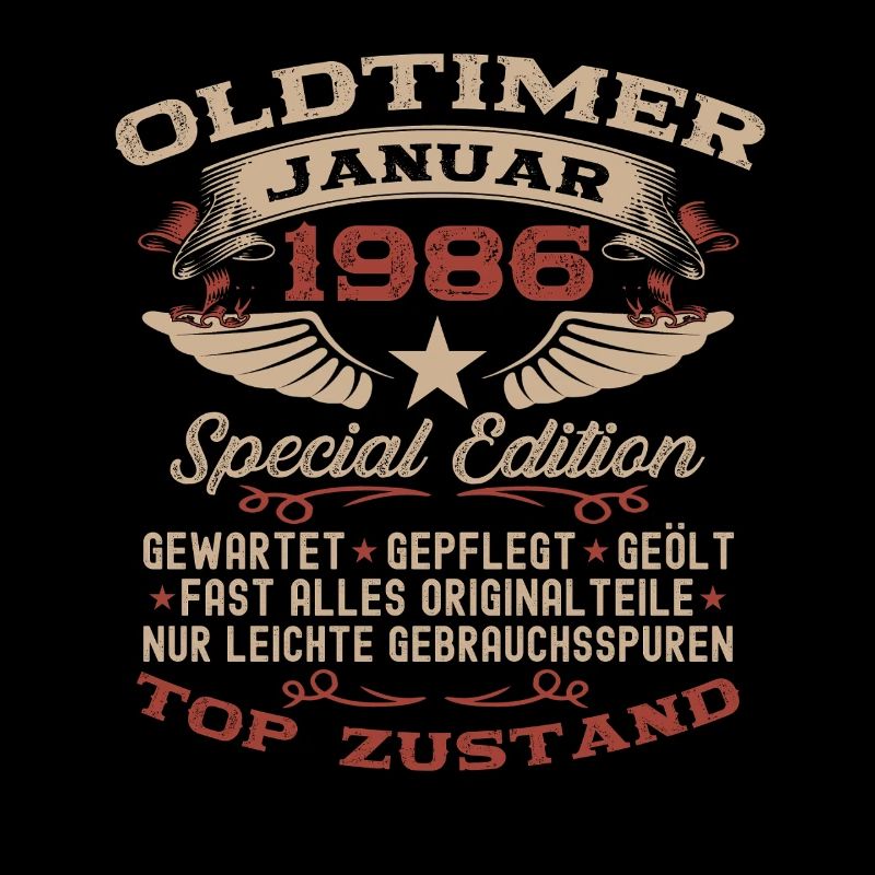 40. Geburtstag Geschenk Oldtimer Januar 1986