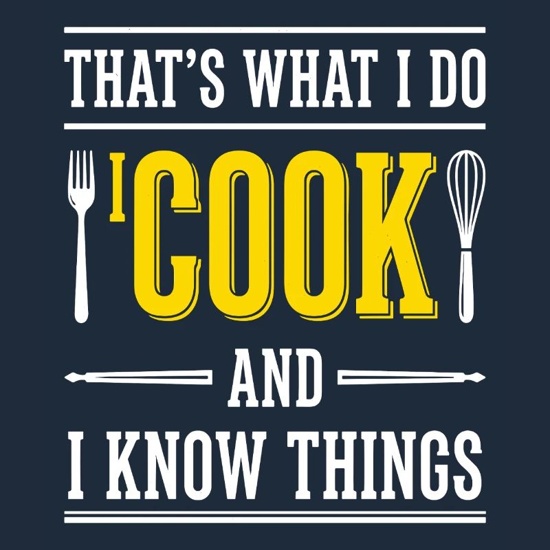 Chef Saying Typography Kitchen
