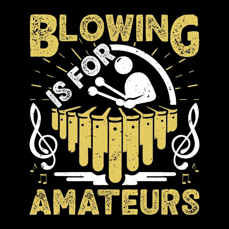  Marimba Player Blowing is for amateurs Percussion