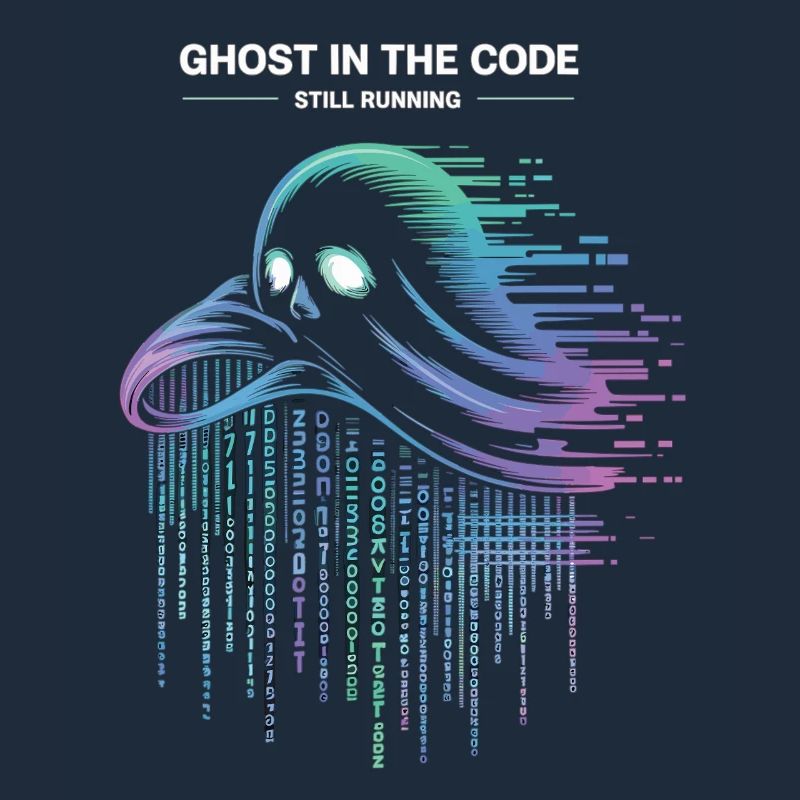 Ghost in the Code T-Shirt Programmer IT Nerd