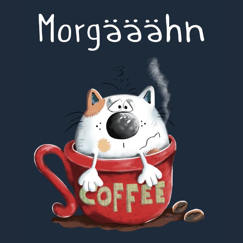 Morgähn Kaffee - Katze - Comic