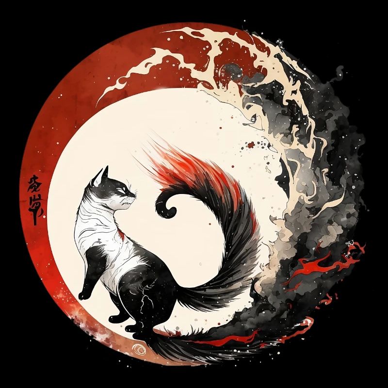 Katze Japanischer Stil