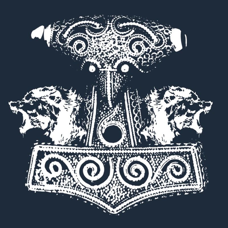 Weiß Hammer-Wölfe