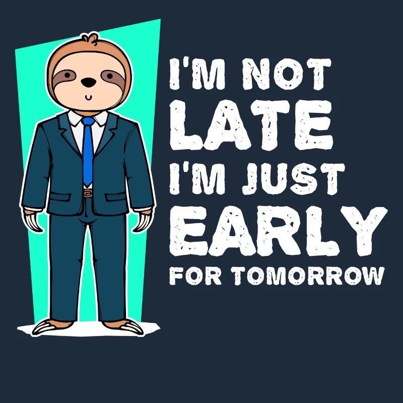Faultier Säugetier Humorvoll Statement Langsam
