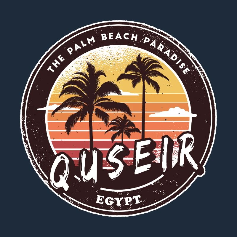 Quseir Egypt Vintage Palm Tree Design
