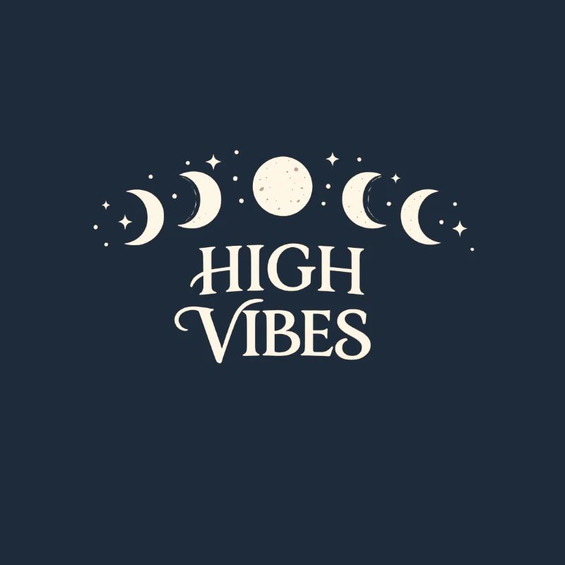 High Vibes Moon Phases Pattern