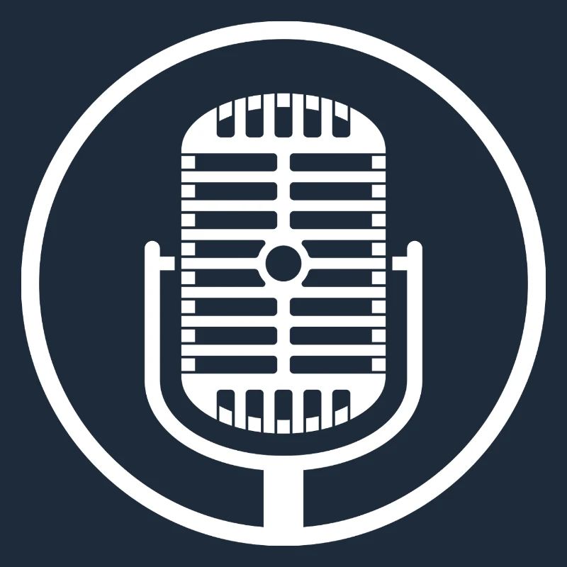 Vintage Microphone Emblem