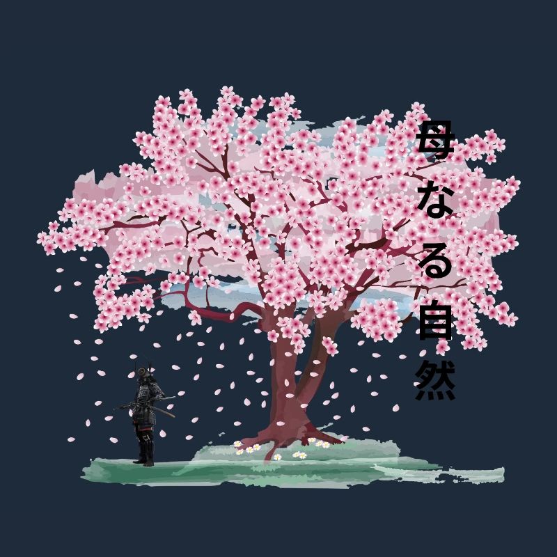 Under the blossoming cherry tree