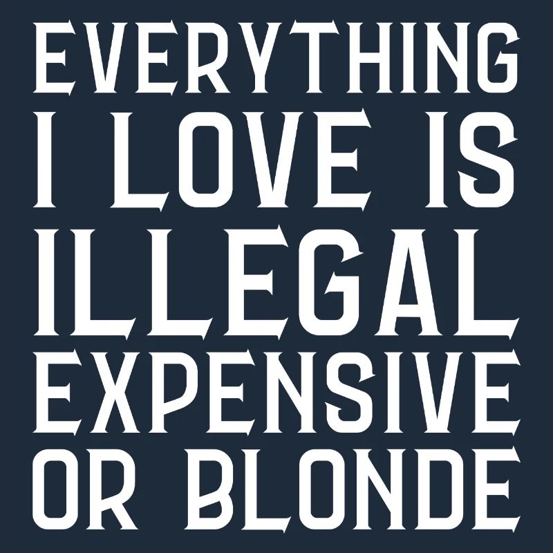 Alles, was ich liebe, ist illegal Lieber oder blond (Rücken)