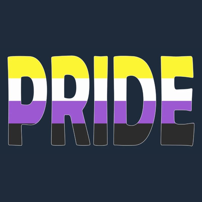 Pride lettering Non-Binary Non-Binary LGBTQ