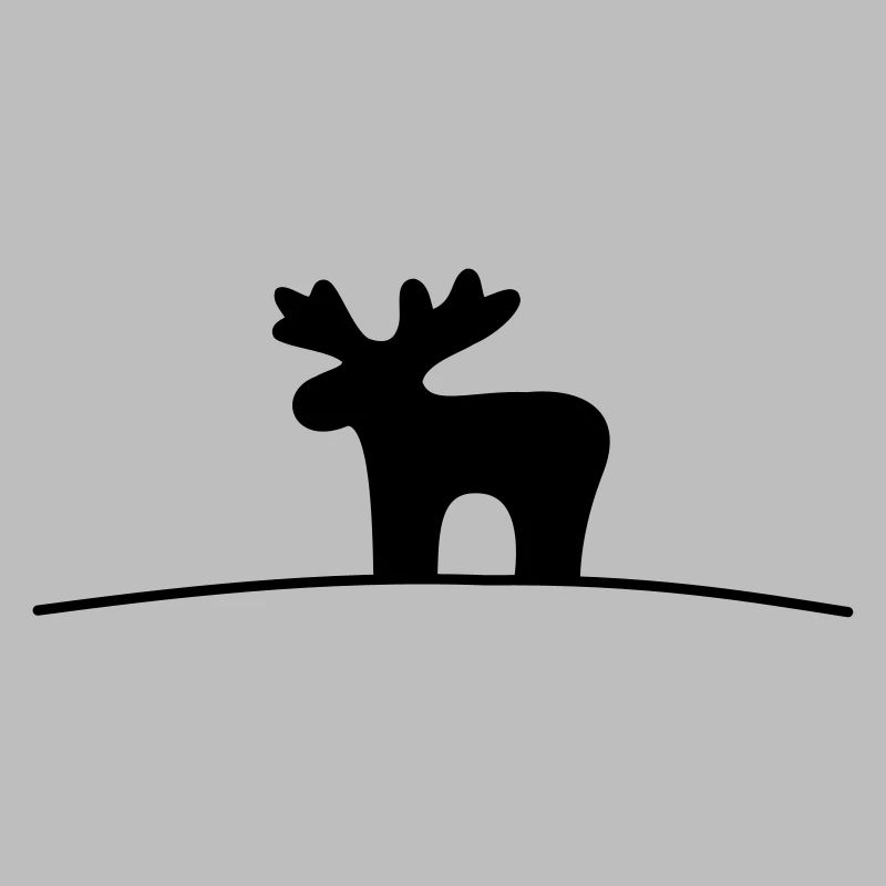 Moose silhouette gift idea Christmas