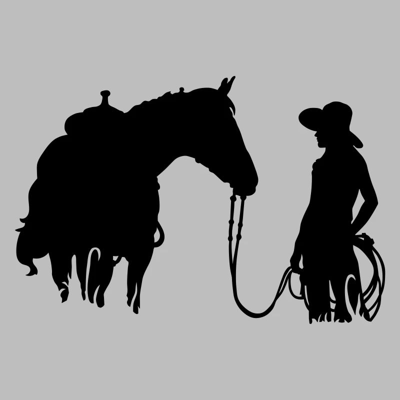 Frau mit Pferd