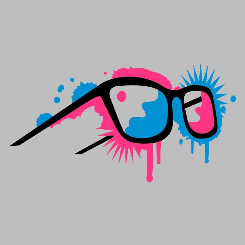 3D glasses in graffiti style