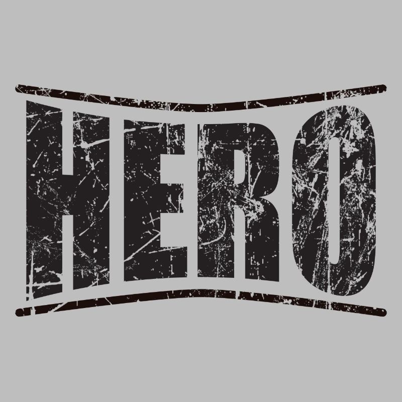 Held Held Held Héroe héros monochromer Text