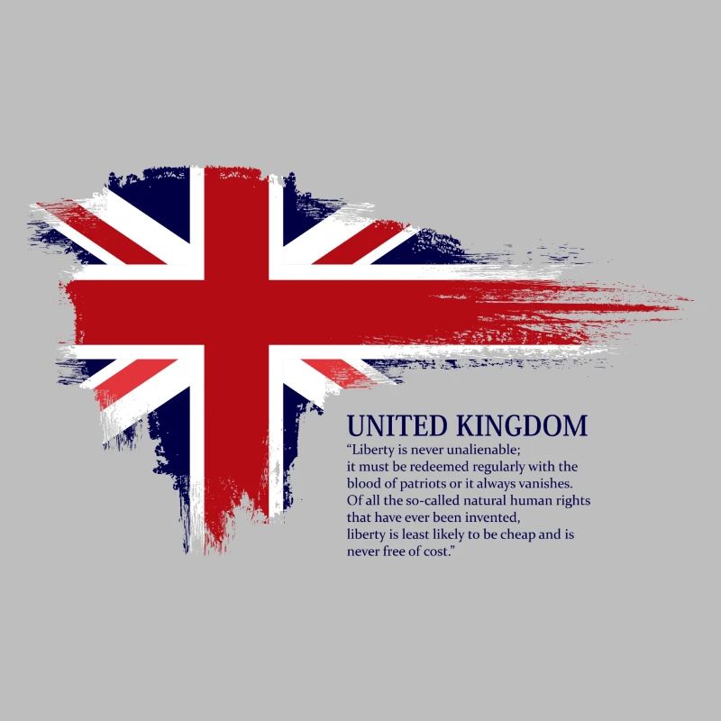 Brushstroke Union Jack Flag