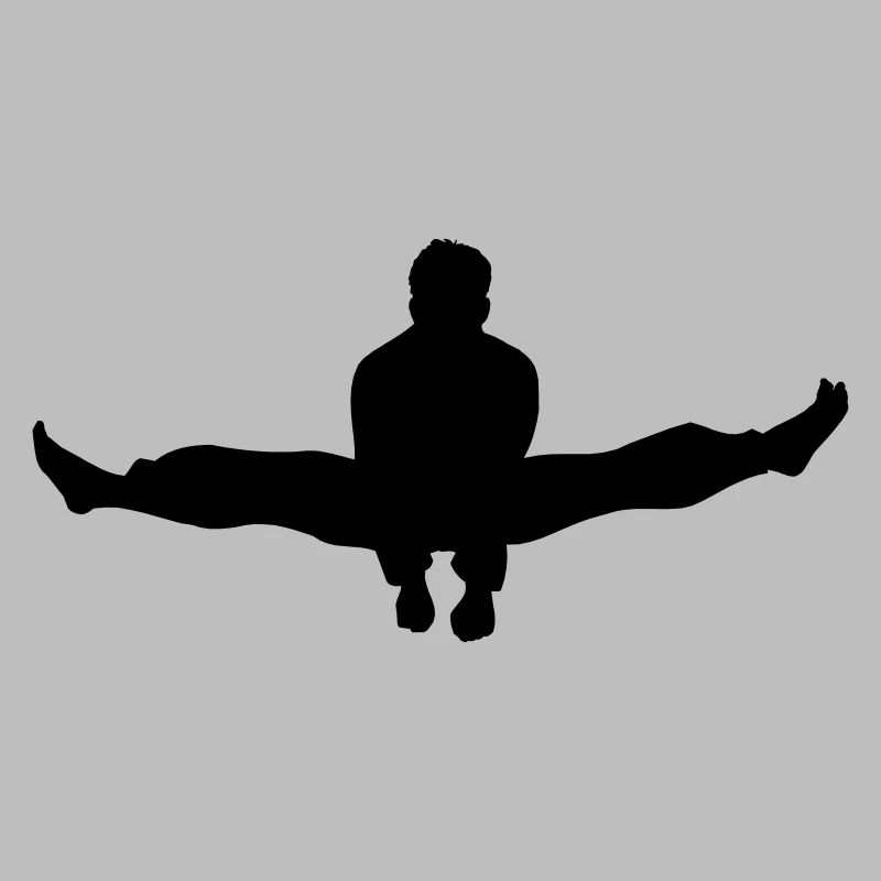 Karate oder Taekwondo Double Kick Schatten