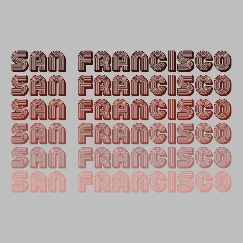 San Francisco Grid Gradient Pattern