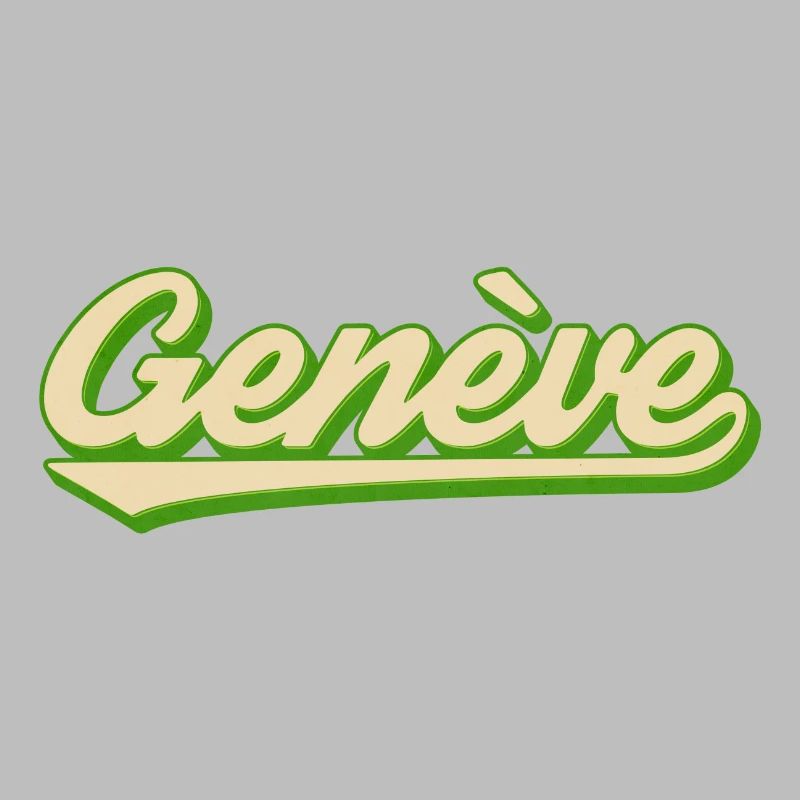 Genève Retro Script Lime