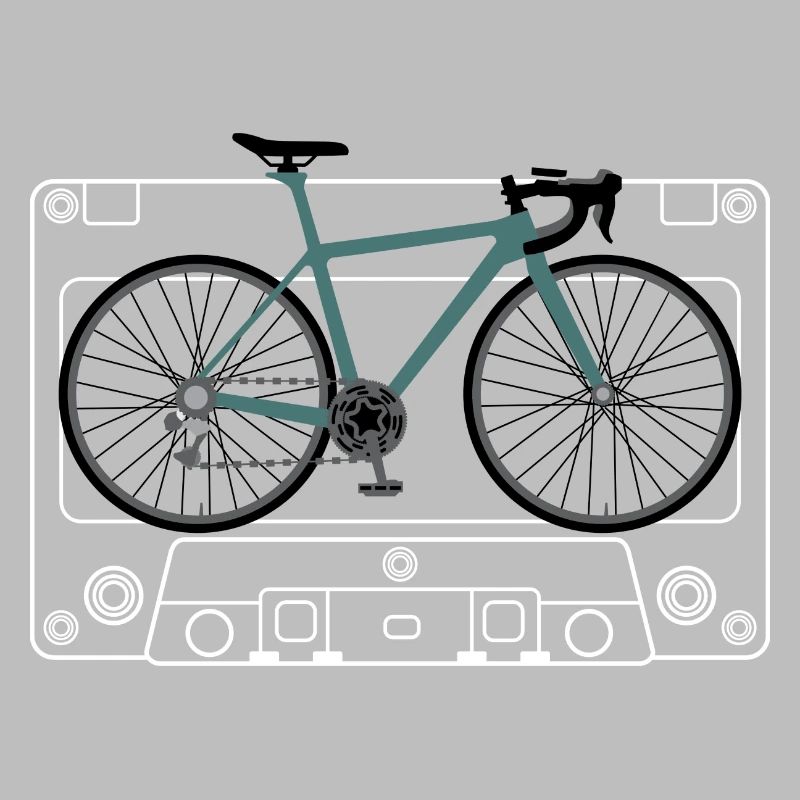 Impression de plan de vélo sarcelle