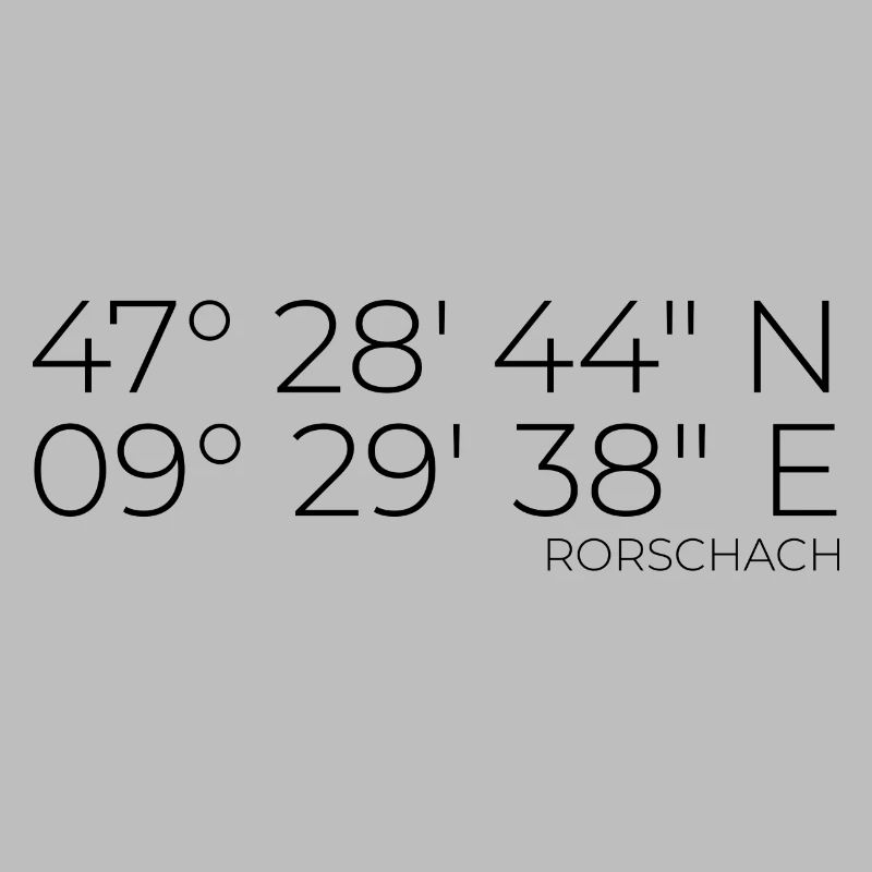 Coordinates Rorschach, Switzerland