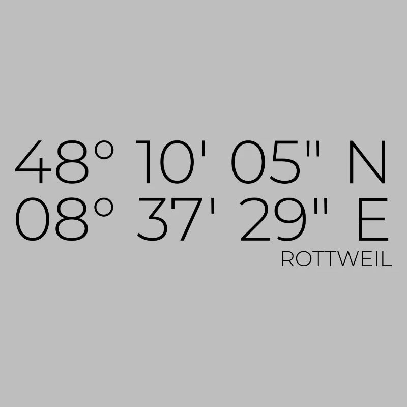 Coordinates Rottweil