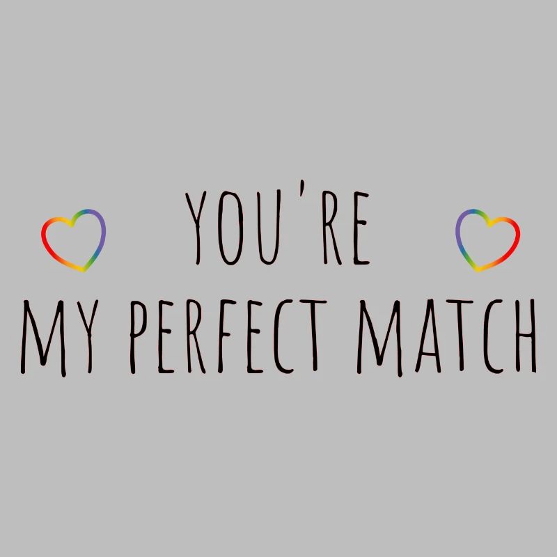 Tu es mon match parfait Arc-en-ciel
