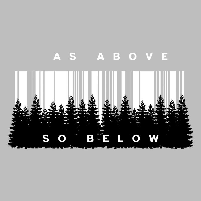 As Above So Below Forest Barcode