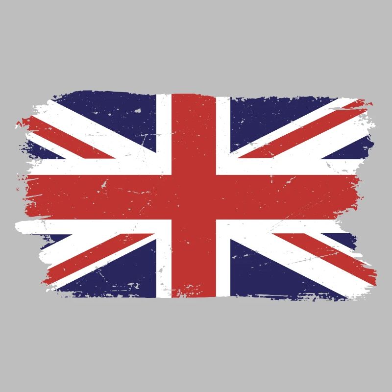 Brushed Union Jack Flag Print