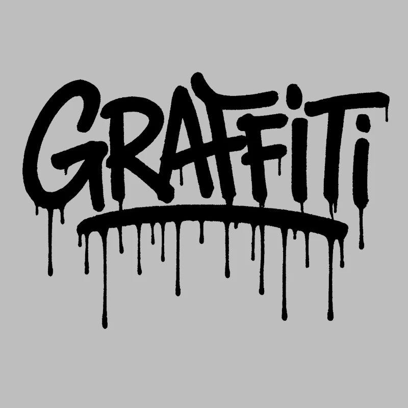 Black graffiti tag