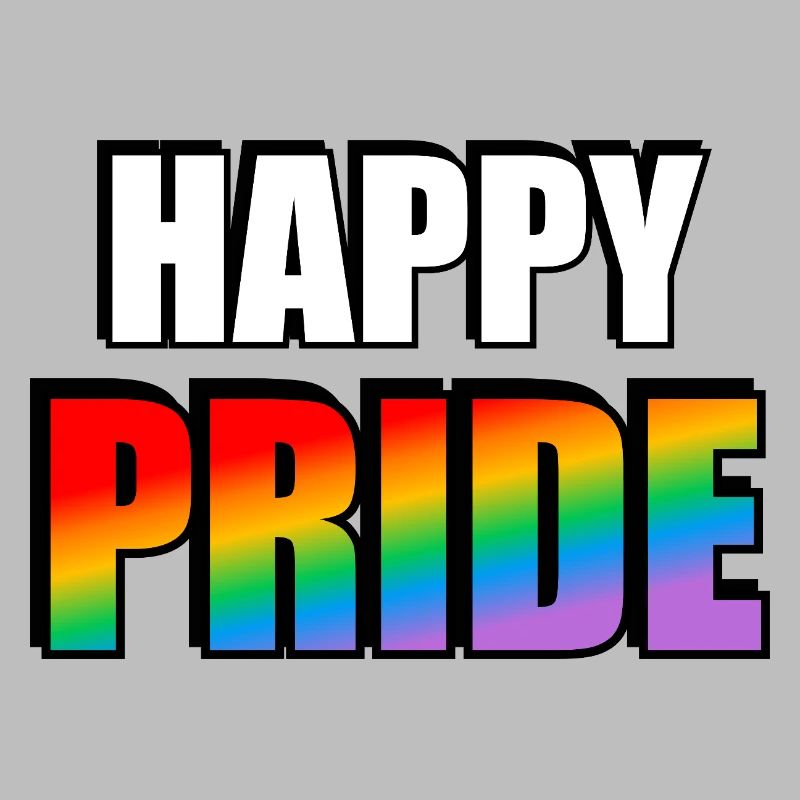 Vibrant Pride Rainbow Typography