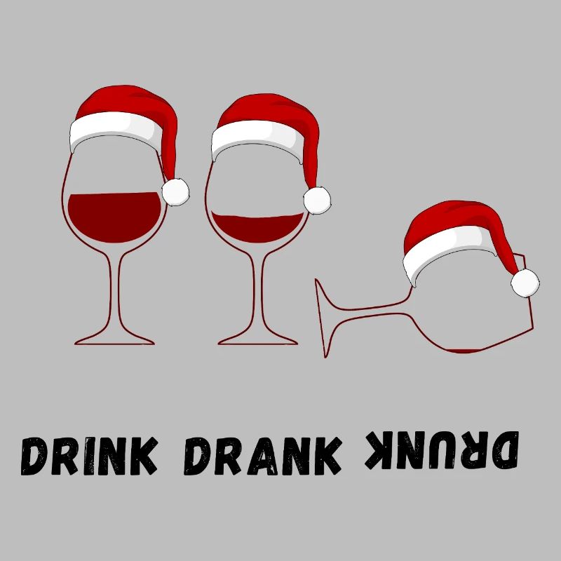 Drink Drank Drunk - Style pull de Noël laid