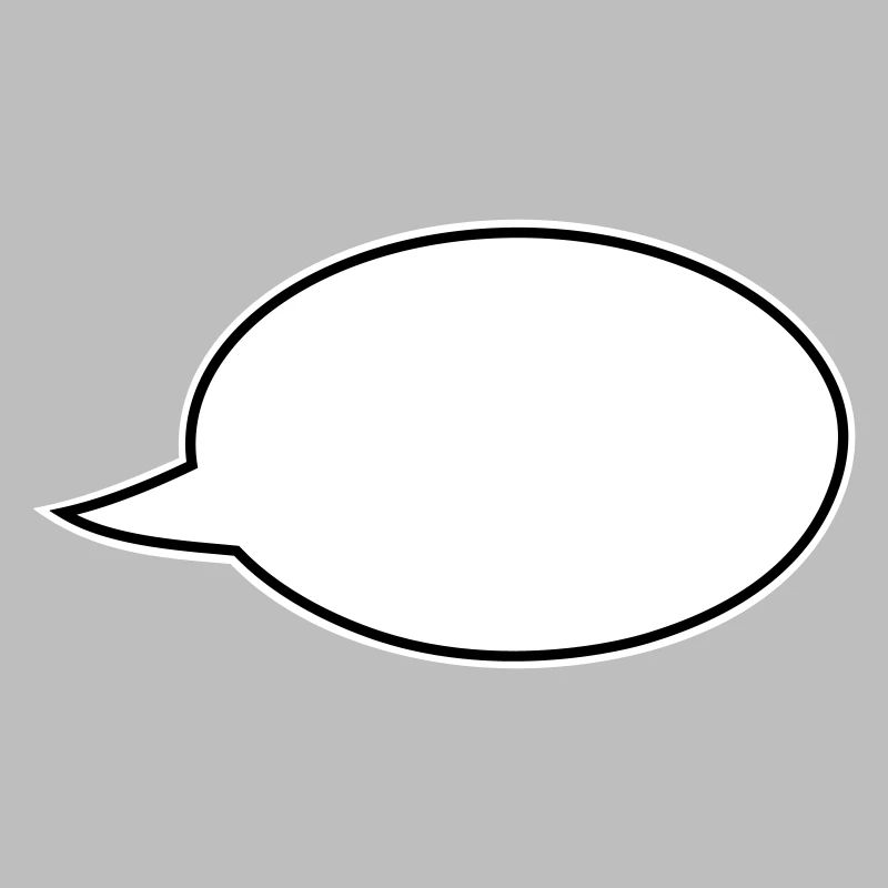 Sprechblase Comic rechts