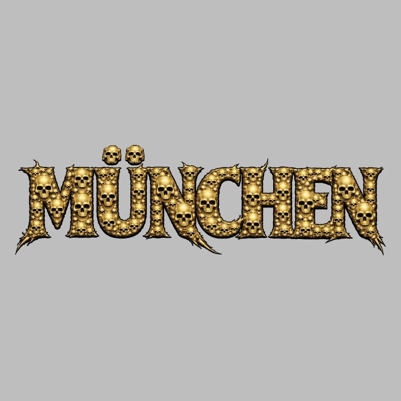 Munich Gothic Skull Logo
