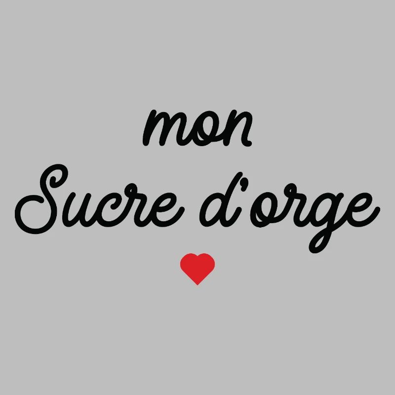 Mon Sucre d'Orge Script Cœur Rouge