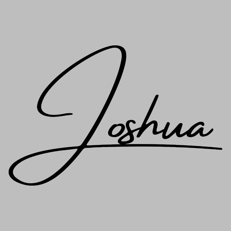 Joshua Name - Elegant Cursive Script