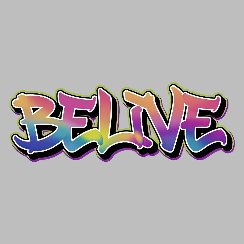 BELIVE Graffiti Rainbow