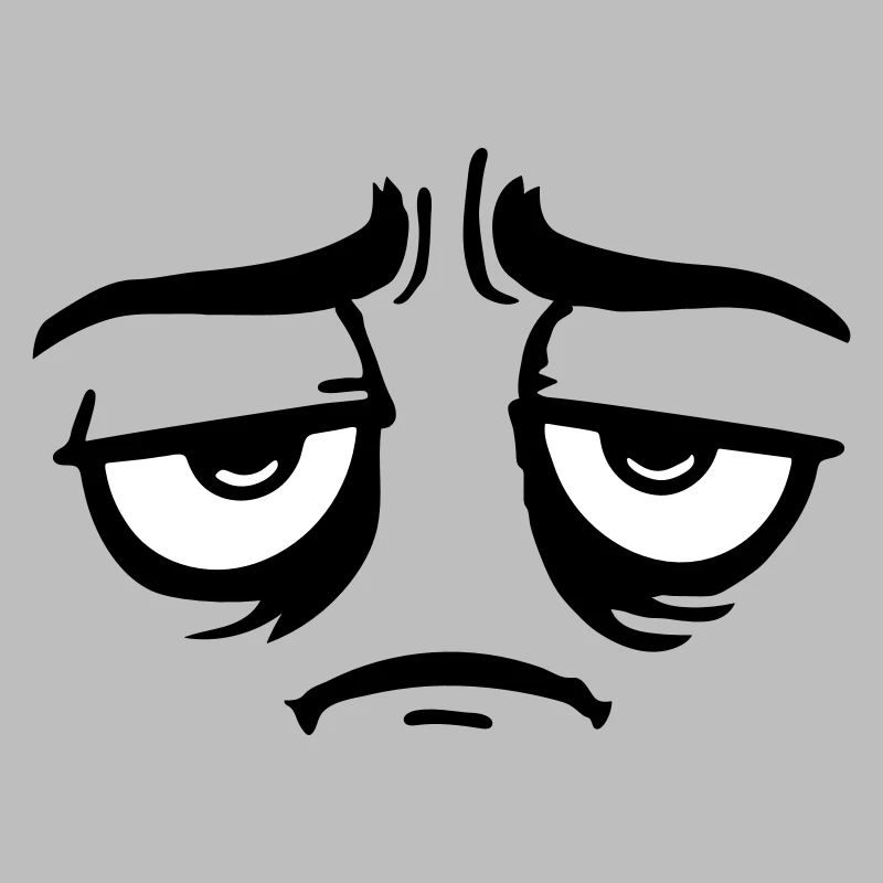 Grumpy sad disappointed face funny