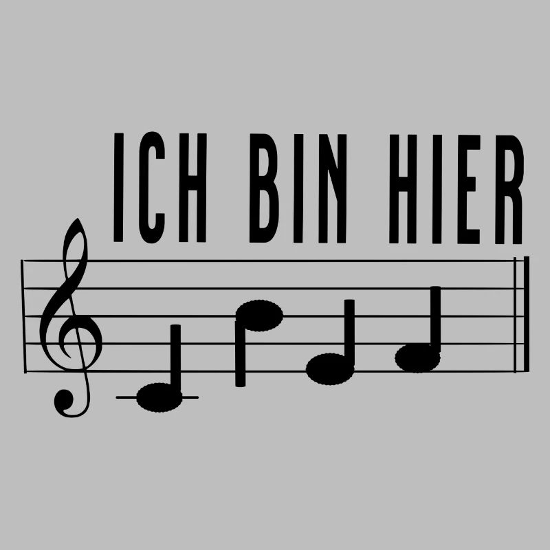 Ich bin hier Chef Notenschrift Chorleiter Dirigent