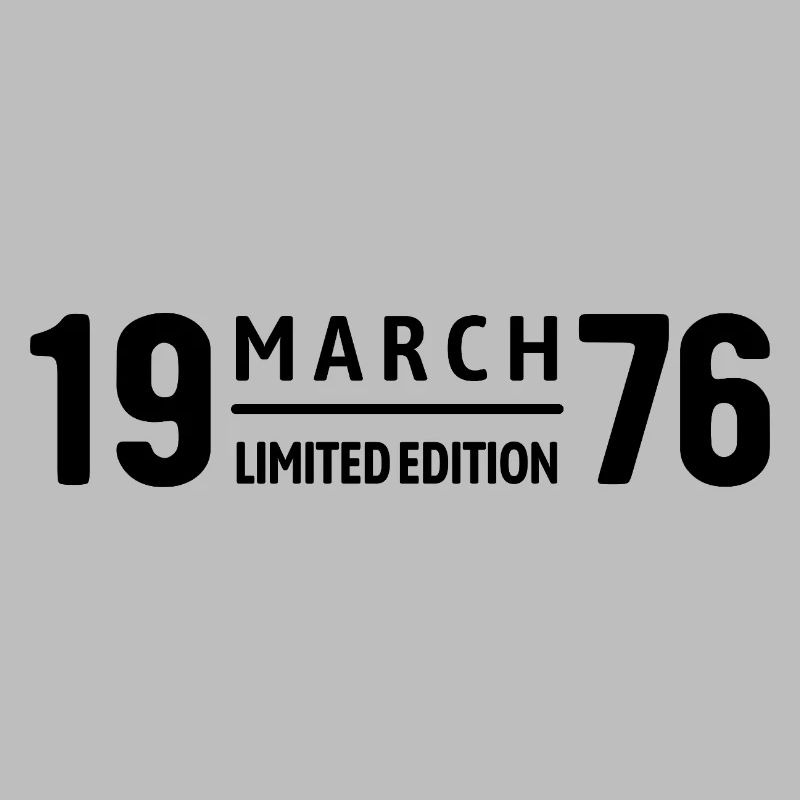 Édition limitée cadeau d’anniversaire de mars 1976