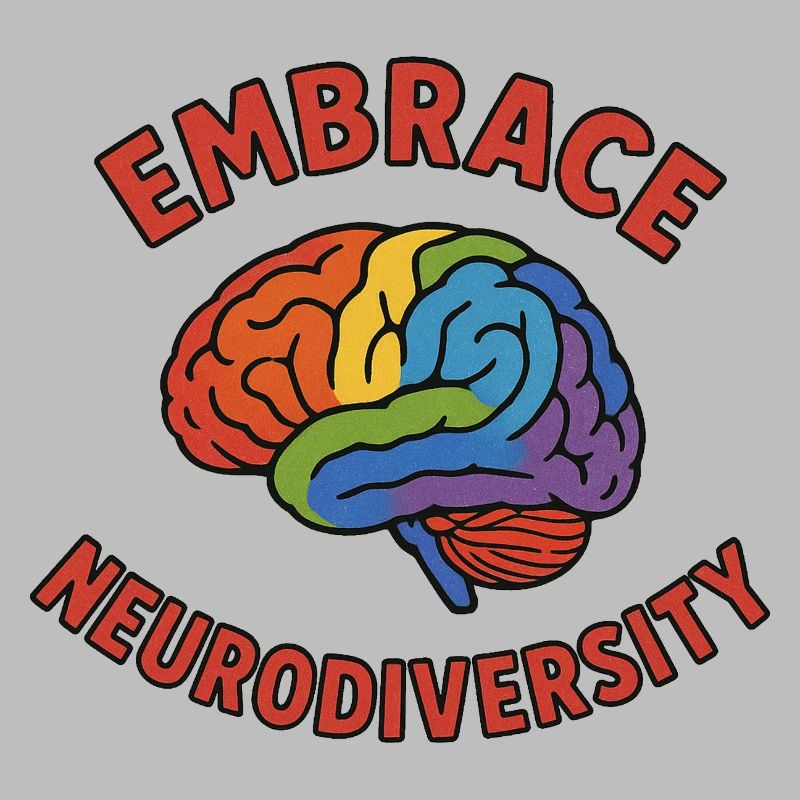 Rainbow Brain Embrace Neurodiversity