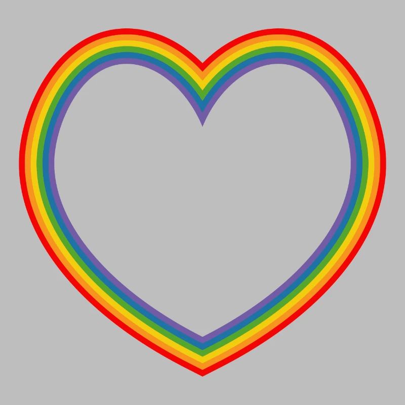 LGBT rainbow heart lgbt csd tshirt