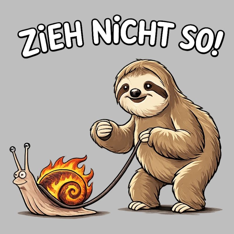 Lazy buddy pulls snail