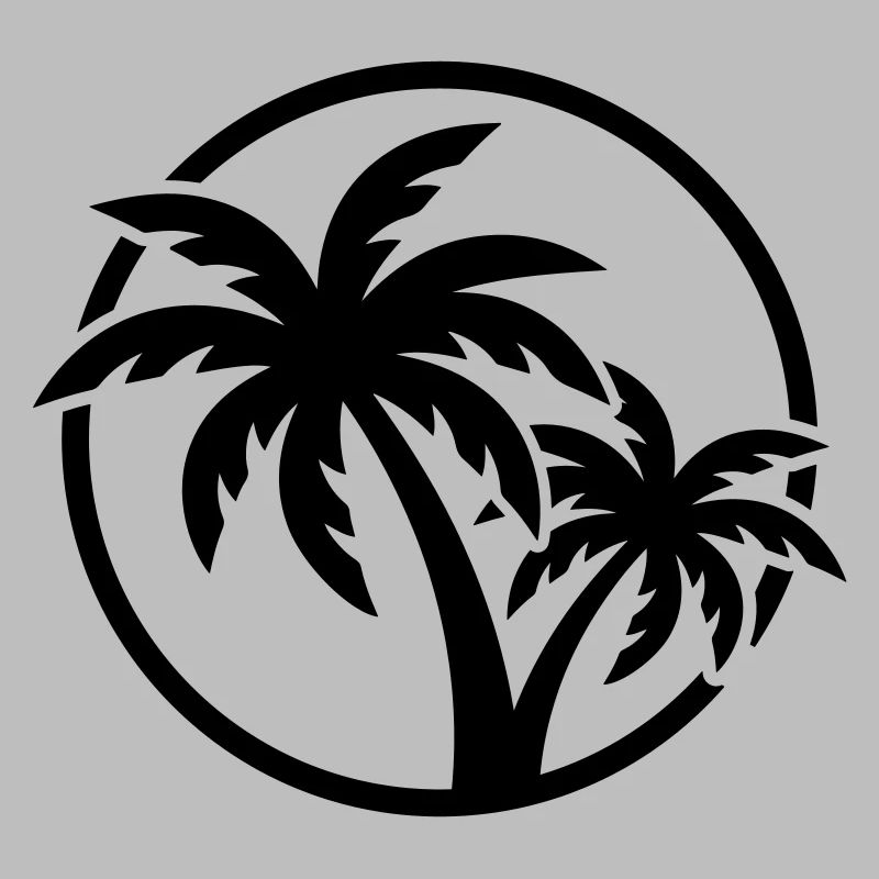 Plage symbole de Palm Tree