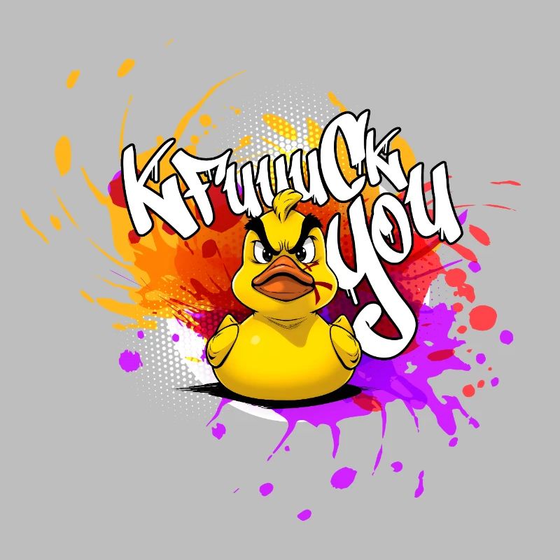 Graffiti Duck : Une explosion de couleurs