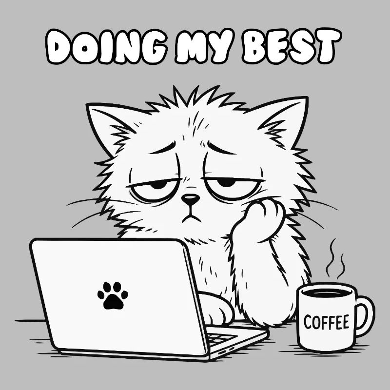 Feline Office Motivation