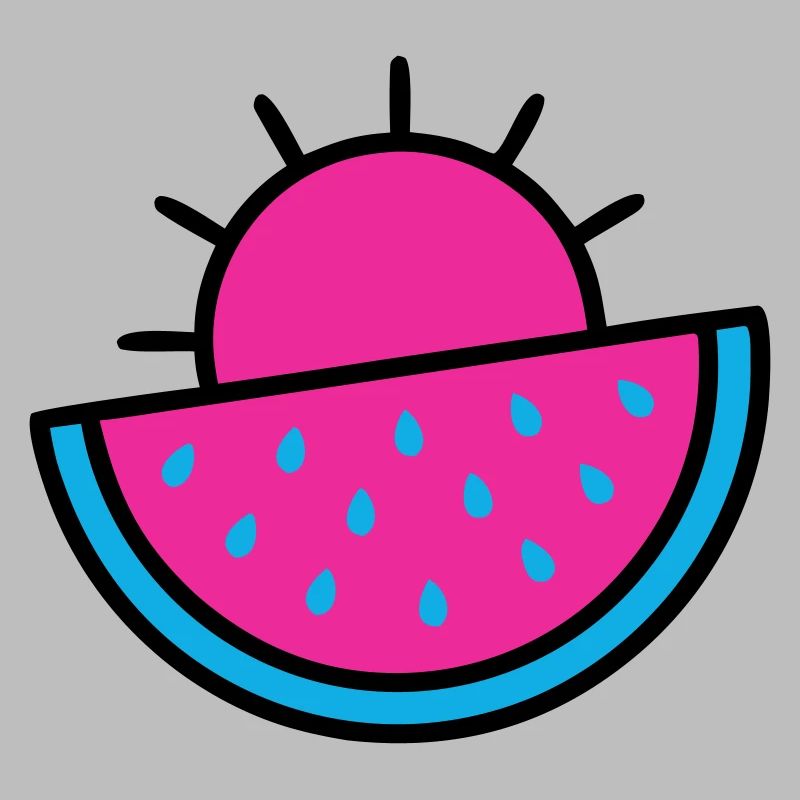 Watermelon Sun 90s Pop Art