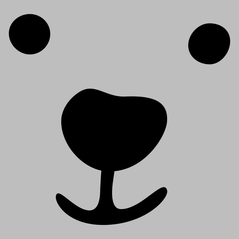 Polar Bear Face Christmas Gift Idea Kid Comic