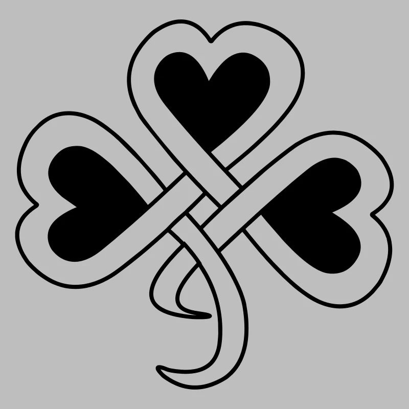 Celtic clover vector shade