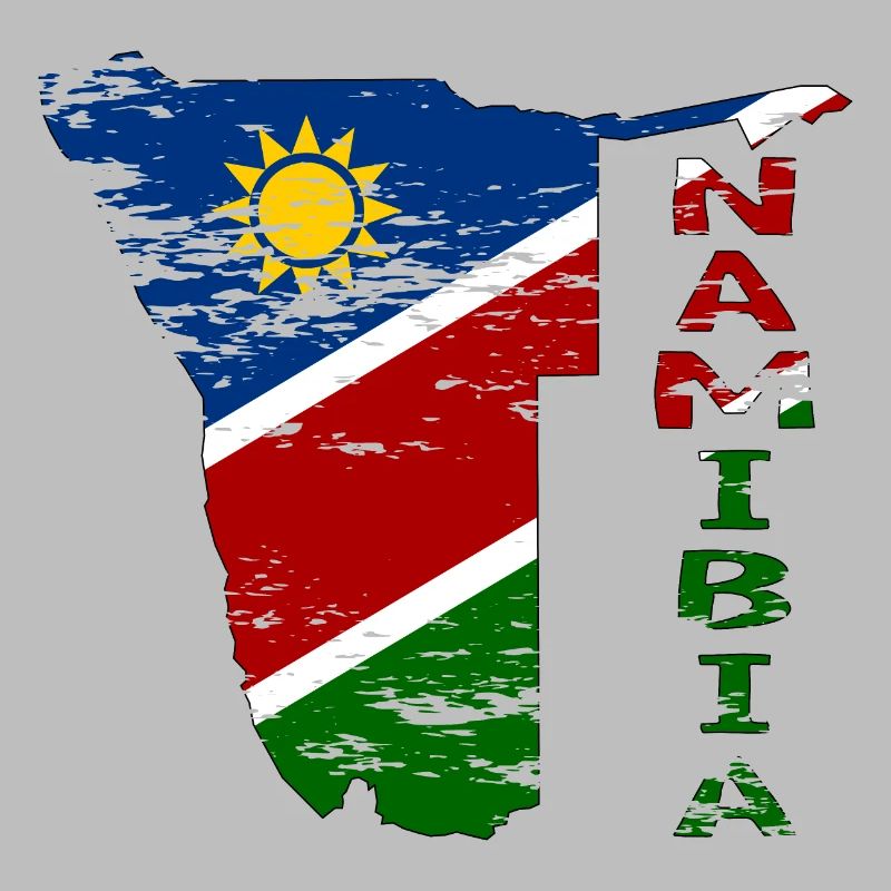 Namibia Map Flag used